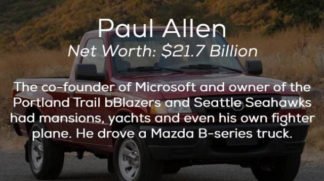 Not All Billionaires Drive Absurdly Expensive Cars