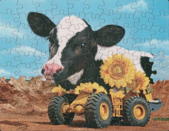 Artist Uses Puzzles With Same Cut Patterns To Create Surreal Images