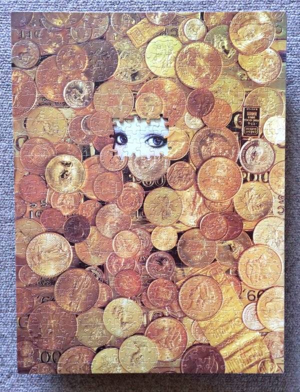 Artist Uses Puzzles With Same Cut Patterns To Create Surreal Images