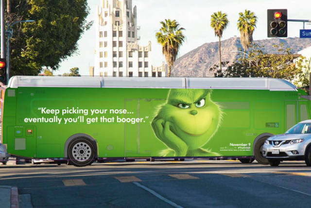 New Grinch Movie Is At Least Good Because Of Its Funny Billboards