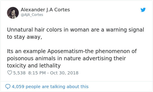 Guy Warns Men Not To Date Women With Dyed Hair, Gets All Kinds Of Responses From The Internet
