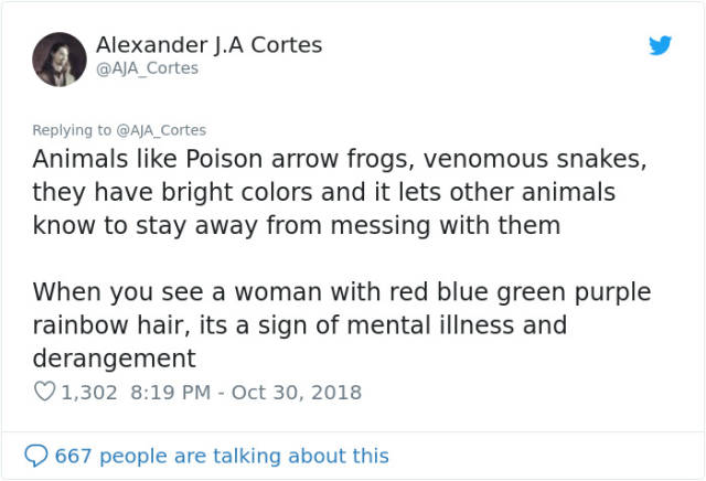 Guy Warns Men Not To Date Women With Dyed Hair, Gets All Kinds Of Responses From The Internet
