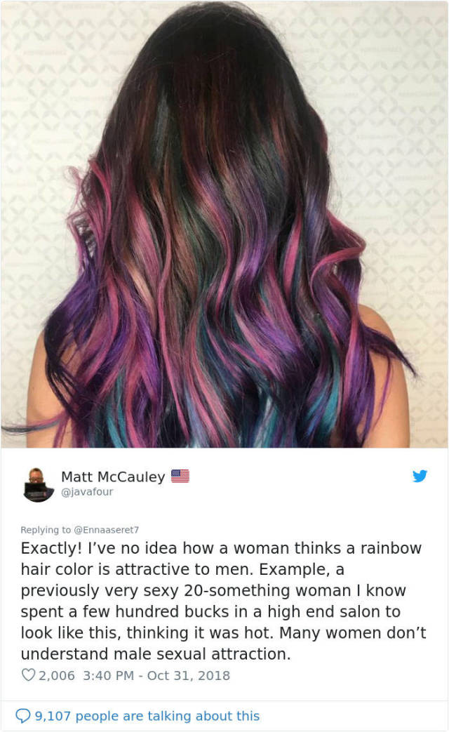 Guy Warns Men Not To Date Women With Dyed Hair, Gets All Kinds Of Responses From The Internet