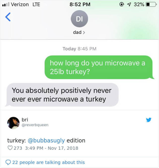 Ask Your Parents How To Cook A Turkey In A Microwave