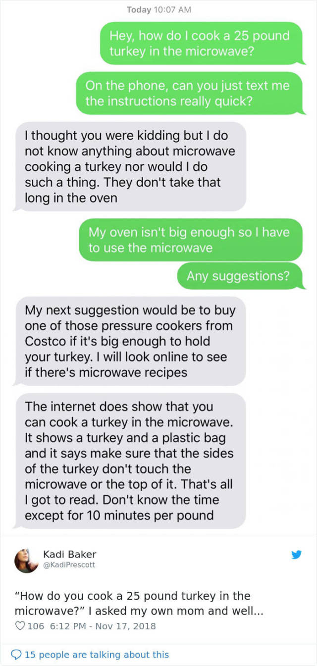Ask Your Parents How To Cook A Turkey In A Microwave