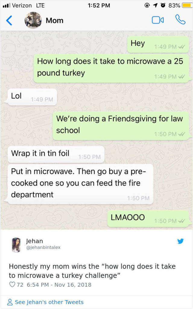 Ask Your Parents How To Cook A Turkey In A Microwave