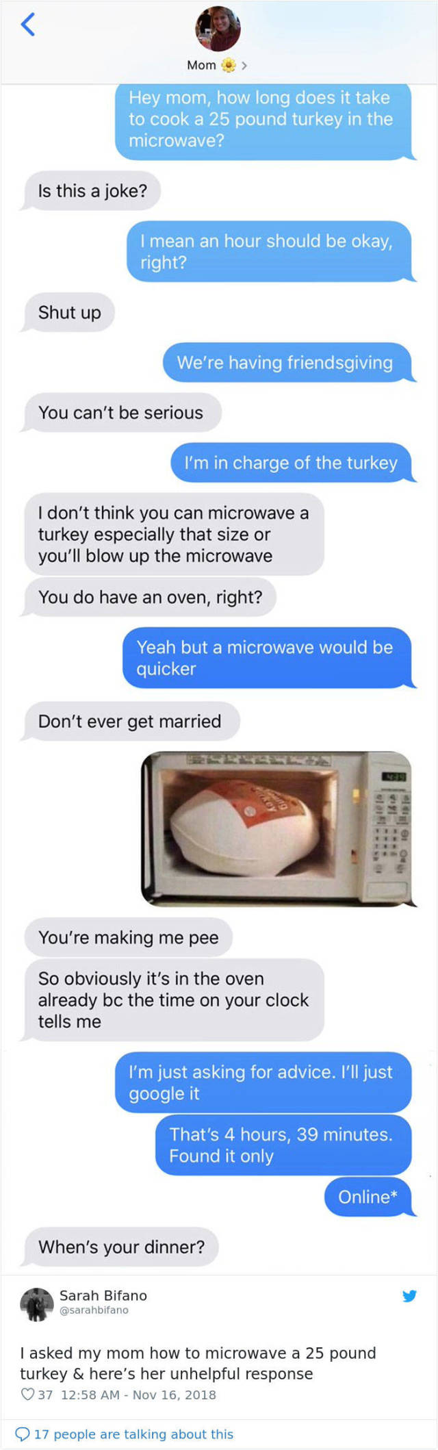 Ask Your Parents How To Cook A Turkey In A Microwave