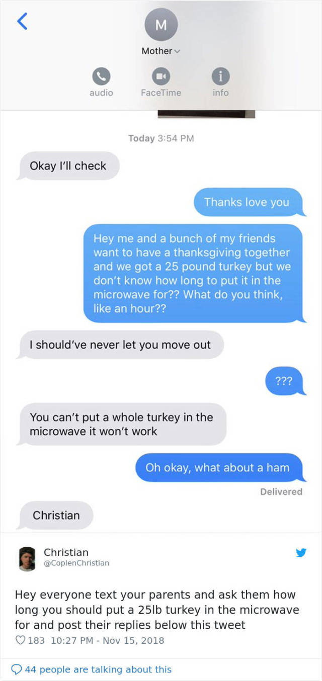 Ask Your Parents How To Cook A Turkey In A Microwave