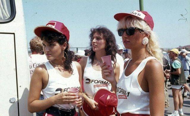 How Grid Girls Were Looking At The First Hungarian Grand Prix 1986