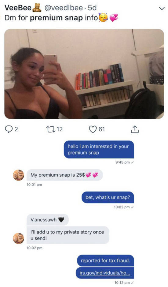 Premium Snaps Are Getting Expensive For Sex Workers