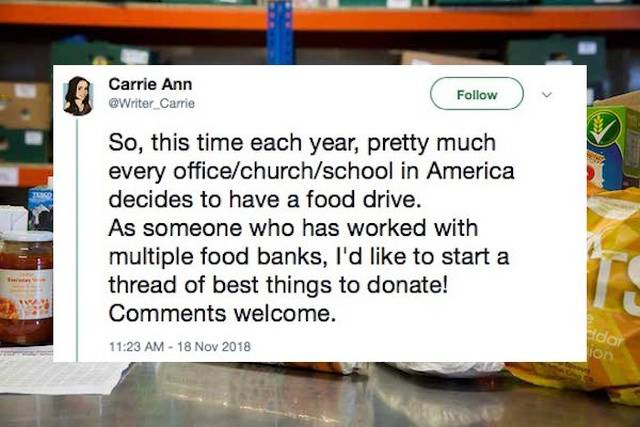 What Food Banks Really Need