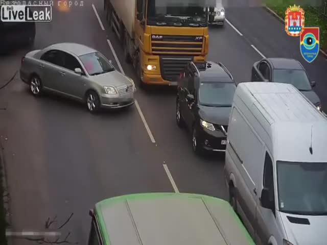 Truck Driver Didn’t Even See Him