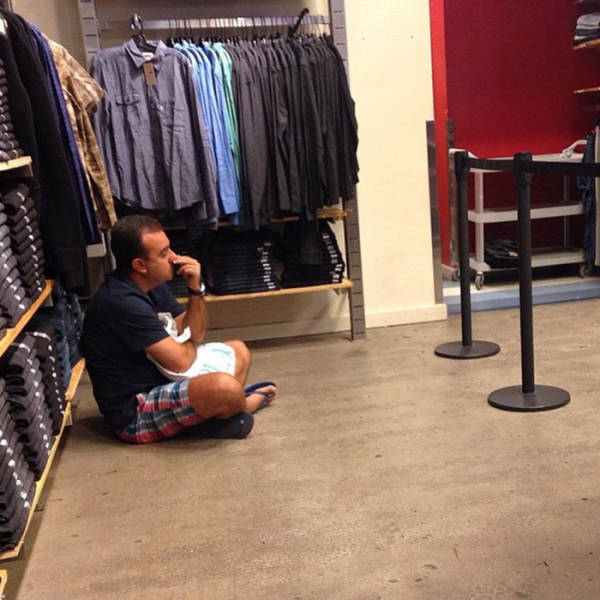 Men Who Know The Pain Of Shopping