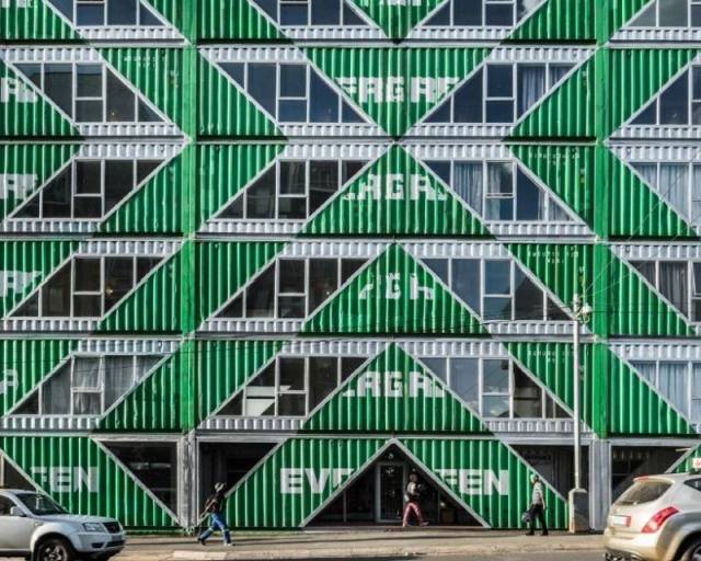 So There’s A Residential Building In South Africa That’s Built Entirely Of Shipping Containers