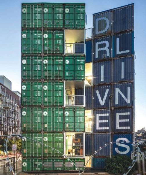 So There’s A Residential Building In South Africa That’s Built Entirely Of Shipping Containers