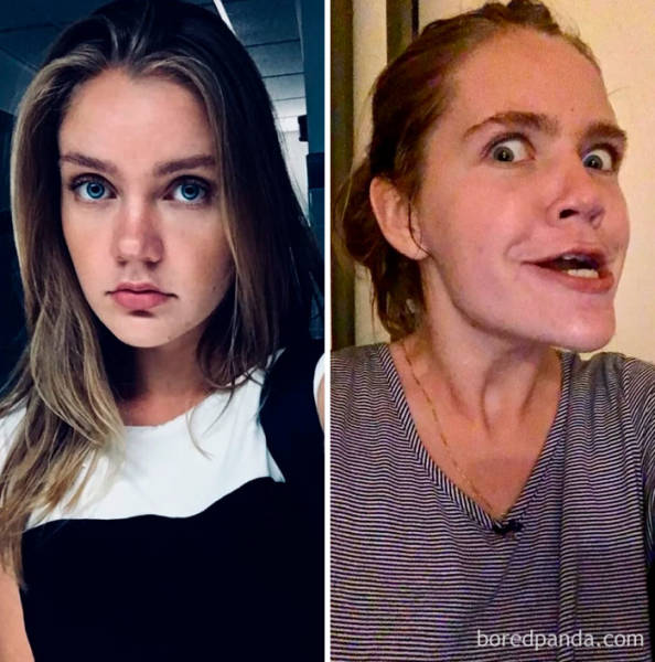 There’s Only One Face Between A Pretty Girl And An Ugly Girl