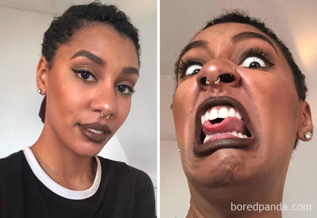 There’s Only One Face Between A Pretty Girl And An Ugly Girl