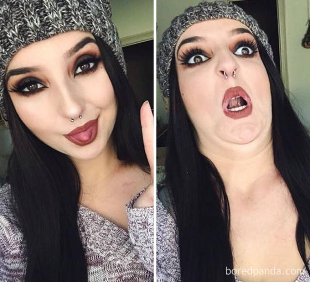 There’s Only One Face Between A Pretty Girl And An Ugly Girl