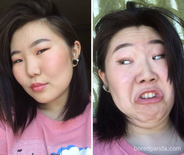 There’s Only One Face Between A Pretty Girl And An Ugly Girl