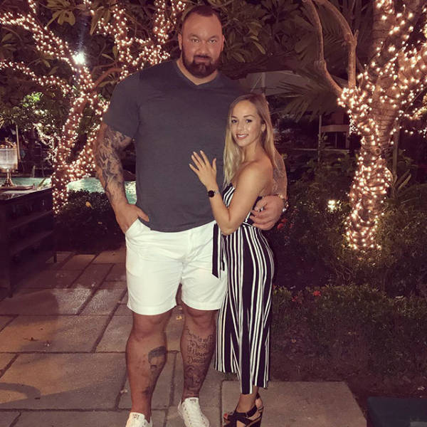 “The Mountain” And His Little Wife