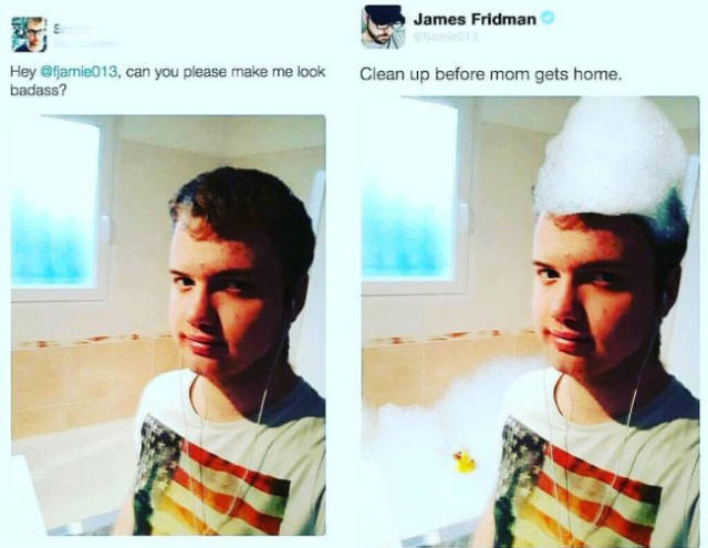 Never Ask James Fridman To Photoshop Your Pictures!