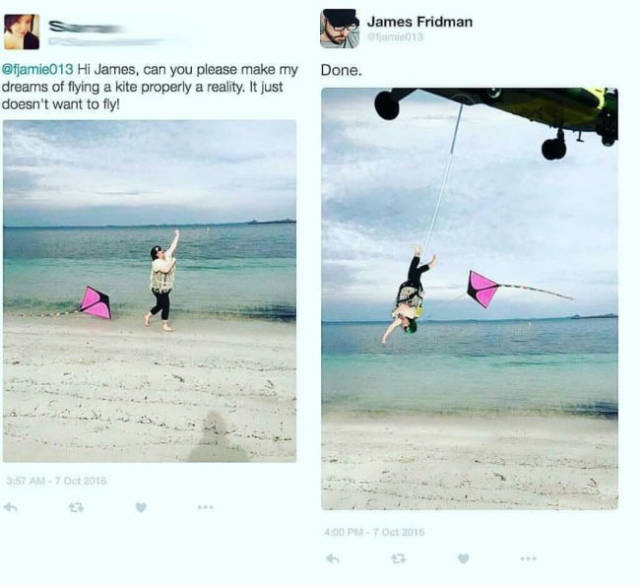 Never Ask James Fridman To Photoshop Your Pictures!