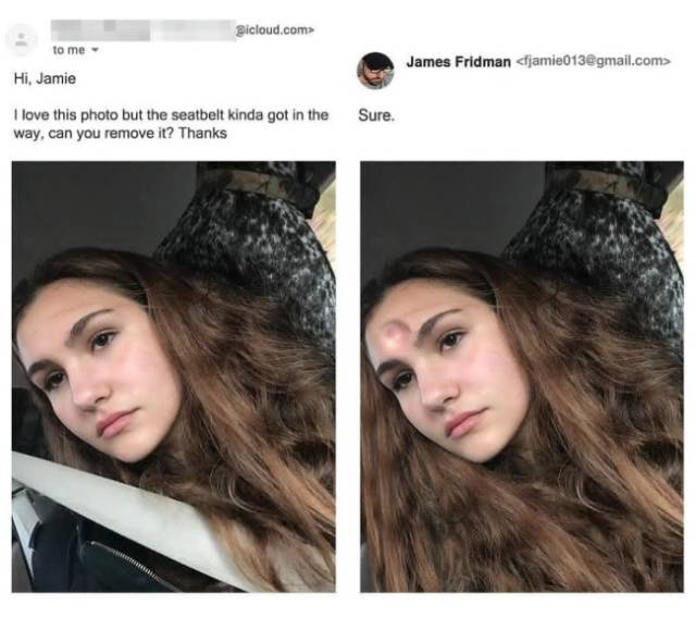 Never Ask James Fridman To Photoshop Your Pictures!