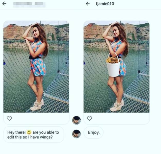 Never Ask James Fridman To Photoshop Your Pictures!