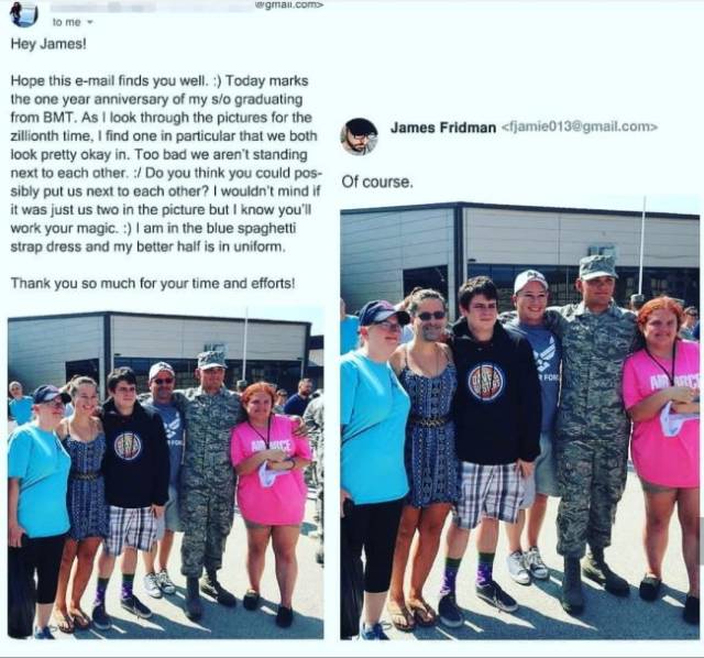 Never Ask James Fridman To Photoshop Your Pictures!