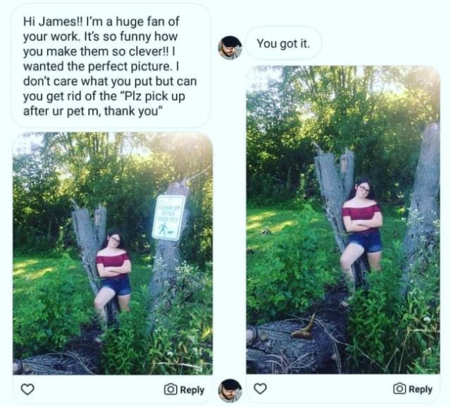 Never Ask James Fridman To Photoshop Your Pictures!