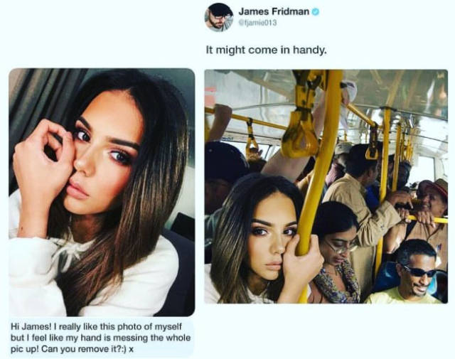 Never Ask James Fridman To Photoshop Your Pictures!