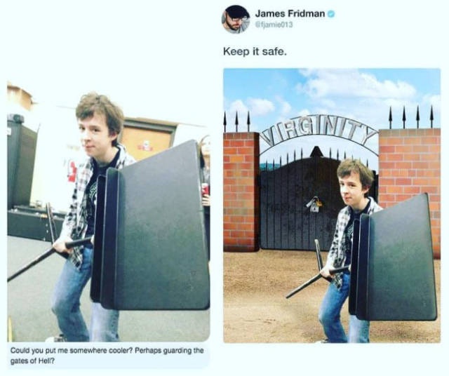 Never Ask James Fridman To Photoshop Your Pictures!