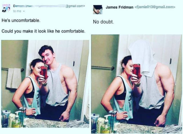 Never Ask James Fridman To Photoshop Your Pictures!