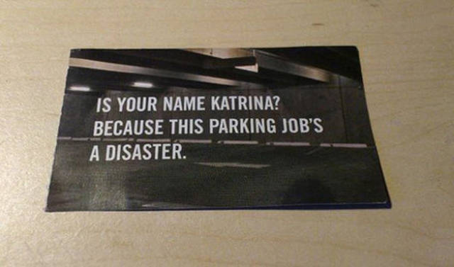 When Passive Aggression Is The Only Way To Deal With Parking Disasters