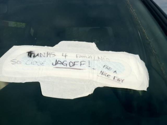 When Passive Aggression Is The Only Way To Deal With Parking Disasters