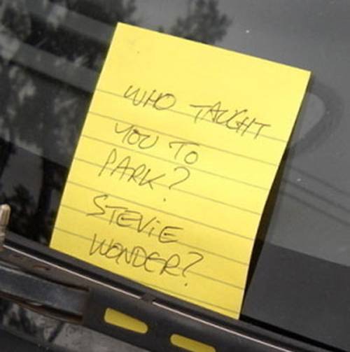 When Passive Aggression Is The Only Way To Deal With Parking Disasters