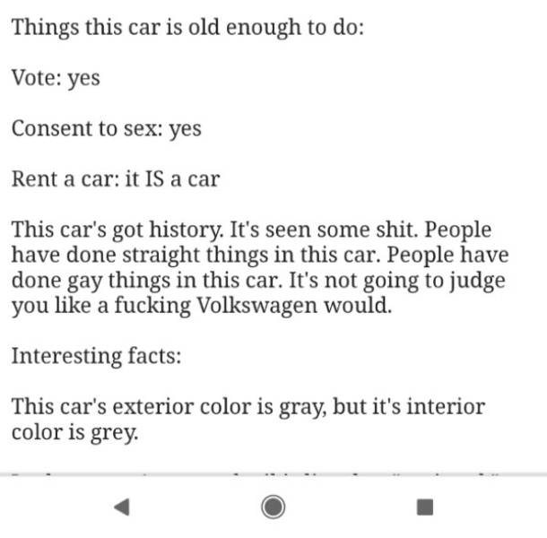 You Don’t Need This Car, But You DO Need This Craigslist Ad