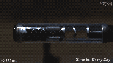 Silencers In Ultra-Slow Motion Are Hypnotizing