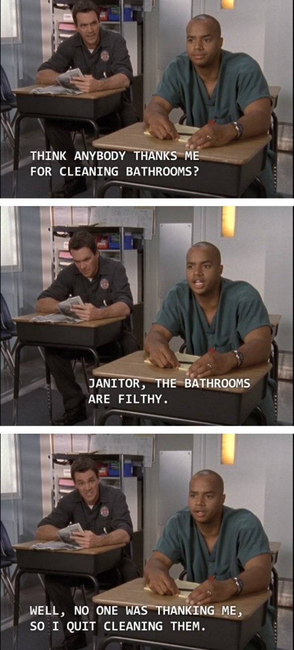 The Janitor From “Scrubs” Was Probably The Main Character There