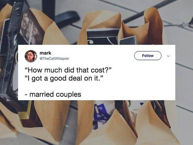 Marriage Is Just Tweeting Jokes Over And Over Again