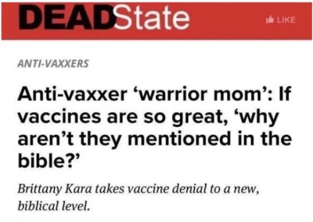 The Things Anti-Vaxxers Say