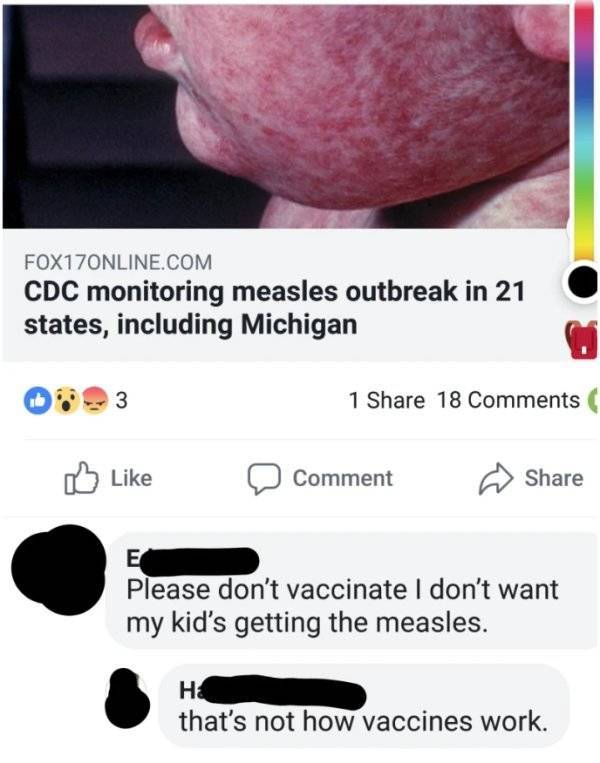 The Things Anti-Vaxxers Say