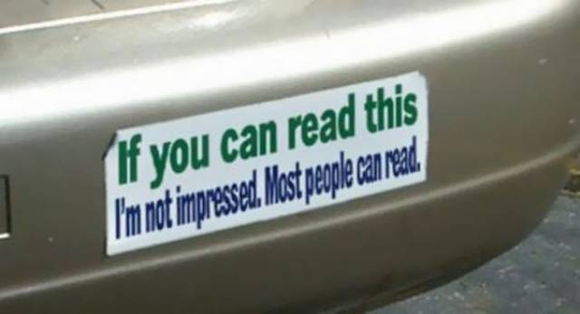 Car Stickers Are The Best Road Humor. Kind Of