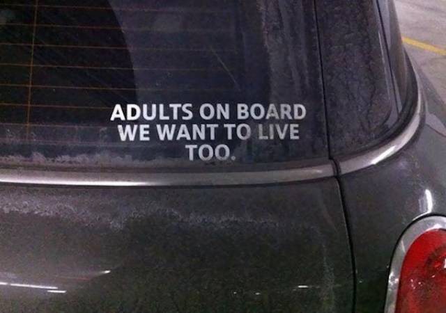 Car Stickers Are The Best Road Humor. Kind Of