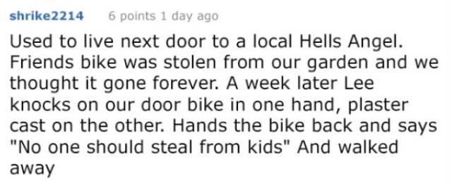 Sometimes A Brutal Biker Is The Kindest Person Around