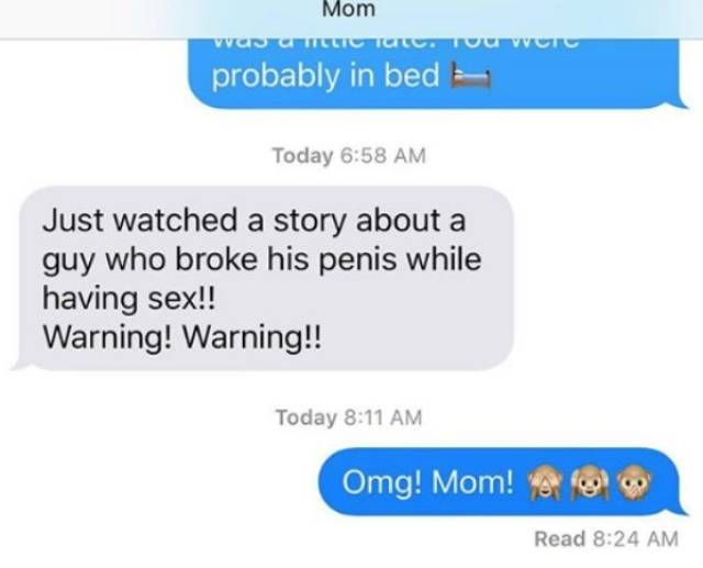 Sex Texts From Parents Are Something You Don’t Want To Receive