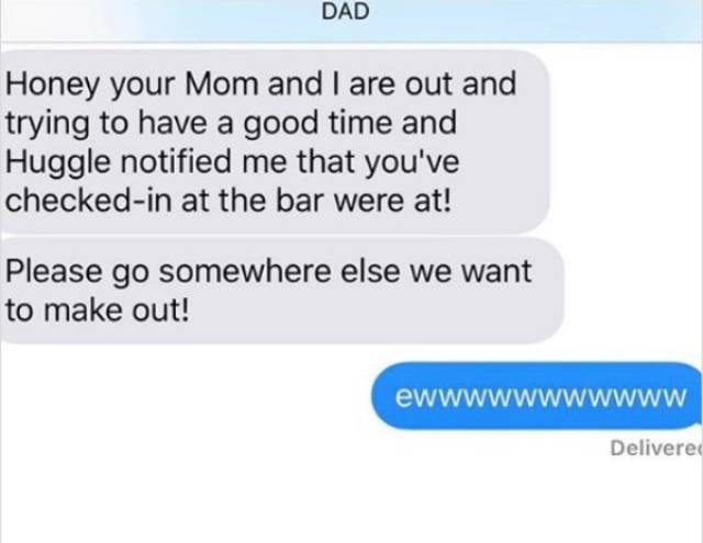 Sex Texts From Parents Are Something You Don’t Want To Receive
