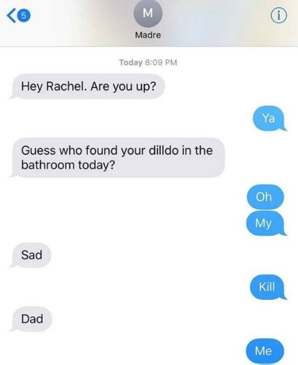 Sex Texts From Parents Are Something You Don’t Want To Receive