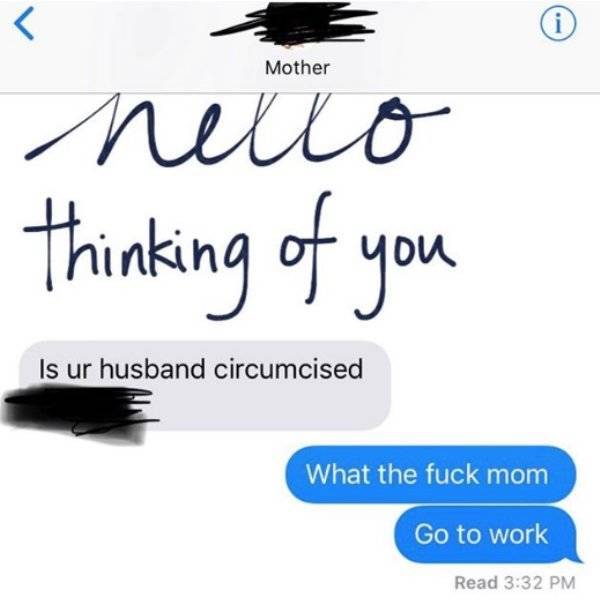 Sex Texts From Parents Are Something You Don’t Want To Receive