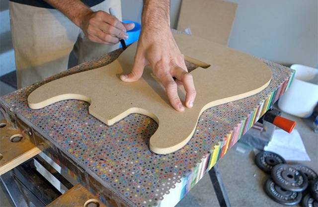 Nothing Special, Just A $500 Guitar Made Out Of 1200 Pencils